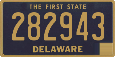 DE license plate 282943