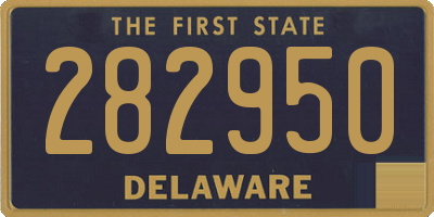 DE license plate 282950
