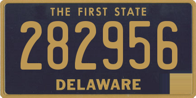 DE license plate 282956