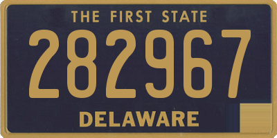 DE license plate 282967