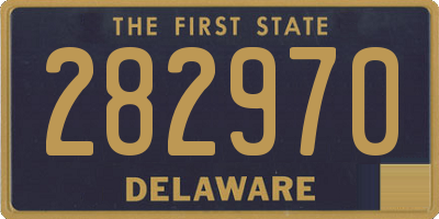 DE license plate 282970