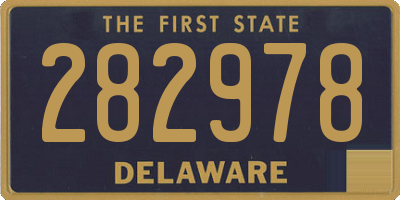 DE license plate 282978