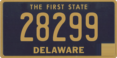 DE license plate 28299