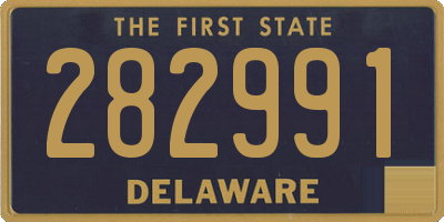 DE license plate 282991