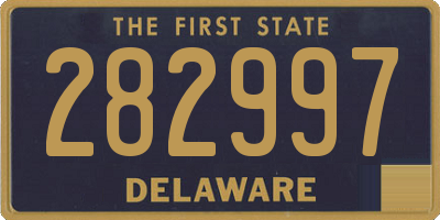 DE license plate 282997