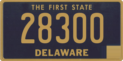 DE license plate 28300