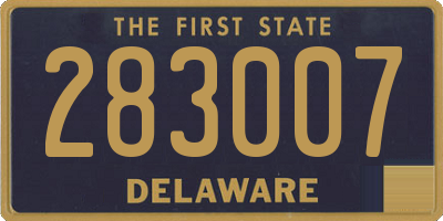 DE license plate 283007