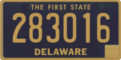 DE license plate 283016
