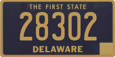 DE license plate 28302