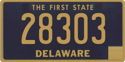 DE license plate 28303