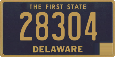 DE license plate 28304