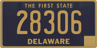DE license plate 28306