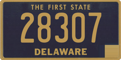 DE license plate 28307