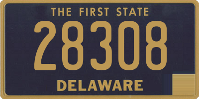 DE license plate 28308