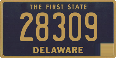 DE license plate 28309
