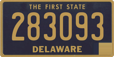 DE license plate 283093
