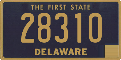 DE license plate 28310