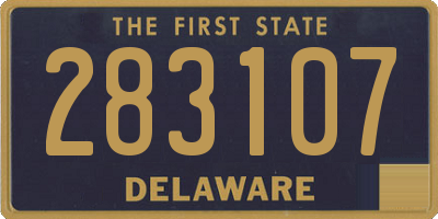 DE license plate 283107