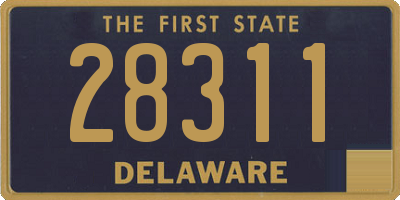 DE license plate 28311