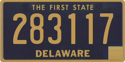 DE license plate 283117
