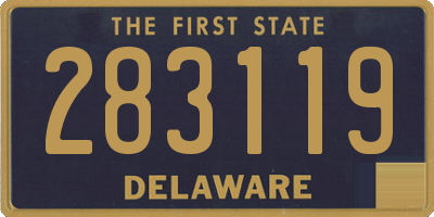 DE license plate 283119