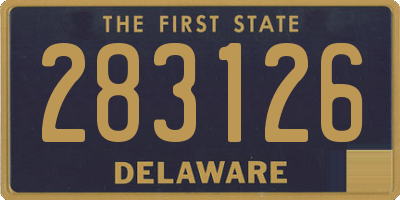 DE license plate 283126