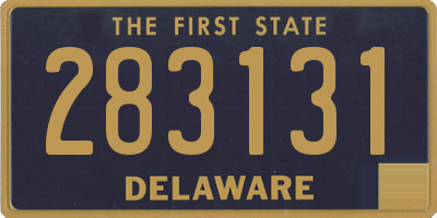 DE license plate 283131