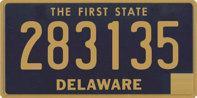 DE license plate 283135