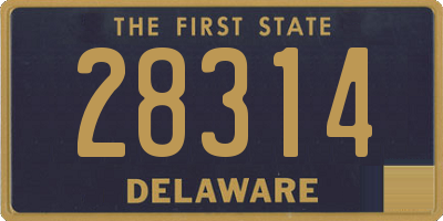 DE license plate 28314