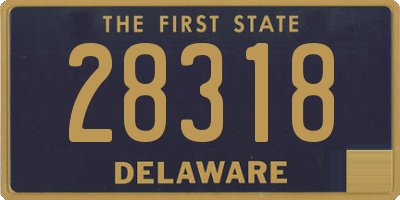 DE license plate 28318