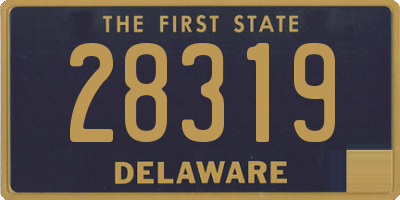 DE license plate 28319