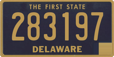 DE license plate 283197