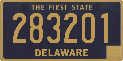 DE license plate 283201