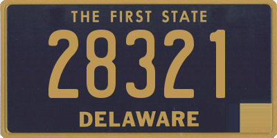 DE license plate 28321