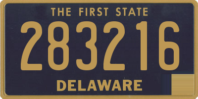 DE license plate 283216
