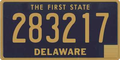 DE license plate 283217