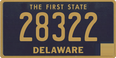 DE license plate 28322