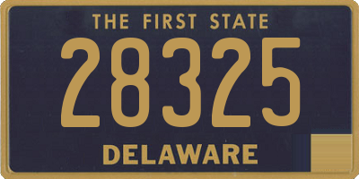 DE license plate 28325