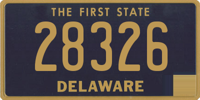 DE license plate 28326
