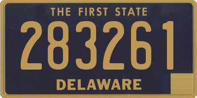 DE license plate 283261