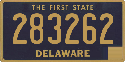 DE license plate 283262