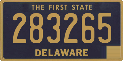DE license plate 283265