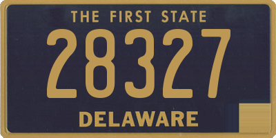 DE license plate 28327