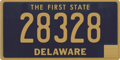 DE license plate 28328