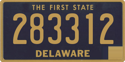 DE license plate 283312