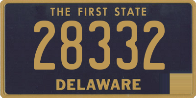 DE license plate 28332