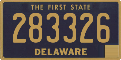 DE license plate 283326