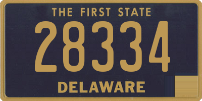 DE license plate 28334