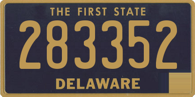 DE license plate 283352
