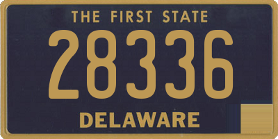 DE license plate 28336